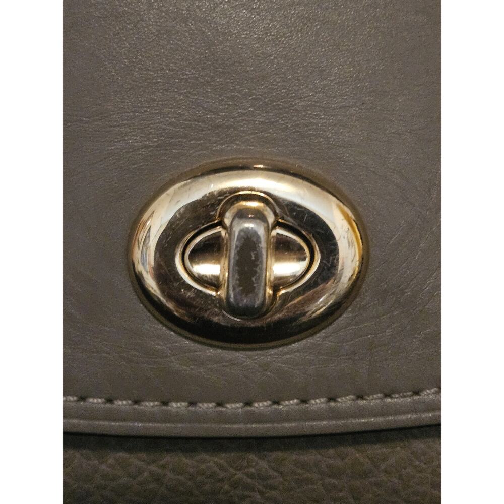 COACH Faye F22348 Taupe Mixed Leather Suede Handbag 10x8x4 *read - Picture 5 of 16